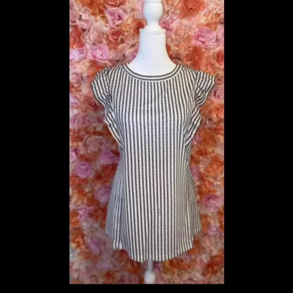 ♥️New ruffle Stripe tank top - Picture 6 of 14